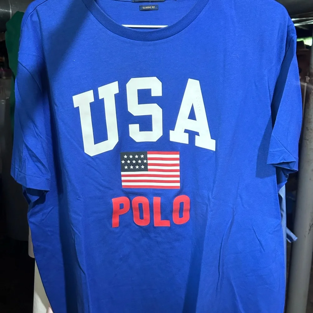 USA Polo Blue T-Shirt - Picture 1 of 1